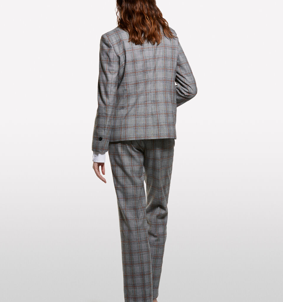 Blazer flanellato a quadri  - blazer da donna - Grigio | Sisley image number 2